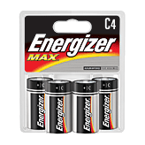 Energizer Batteries Max C 4 count