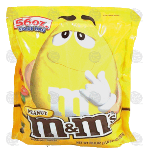 M&M's(r) peanut chocolate candies 56 ounce