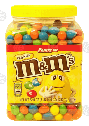 M&M's(r) Pantry Size peanut chocolate candies 62 ounce
