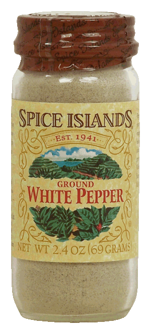 Spice Islands pepper, ground white 2.4 ounce