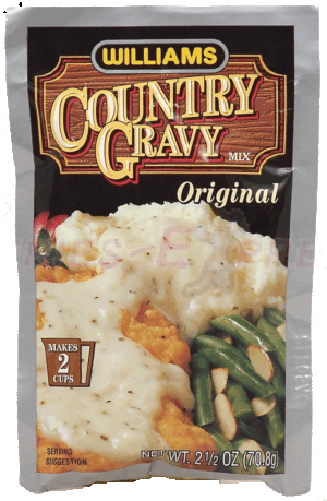 Williams original country gravy dry mix makes 2 cups 2.5 ounce