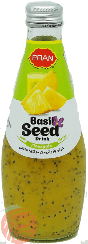 Pran basil seed drink with pineapple flavor 9.8 fluid ounce