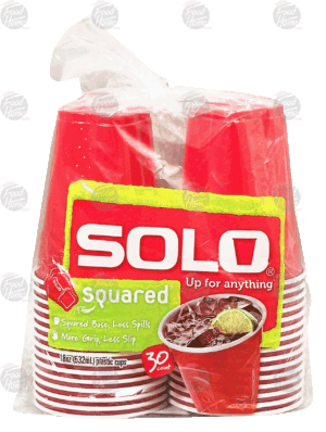Solo Squared plastic cups, 18-oz 30 count