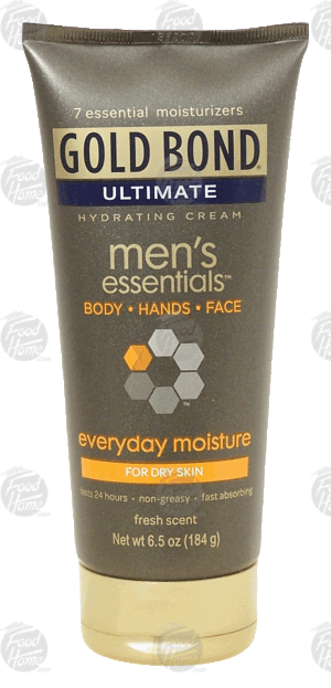 Gold Bond Ultimate men's essentials; hydrating cream for dry skin, fresh scent 6.5 ounce