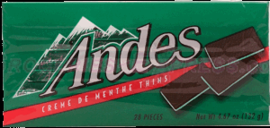 Andes creme de menthe chocolate candy thins, 28 pieces 4.67 ounce
