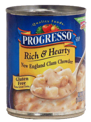 Progresso Rich & Hearty new england clam chowder ready to serve soup 18.5 ounce