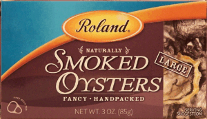 Roland large smoked oysters 3 ounce