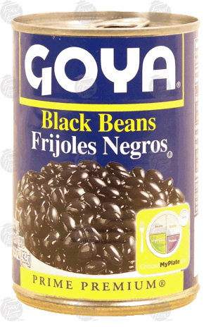 Goya black beans, frijoles negros 15.5 ounce