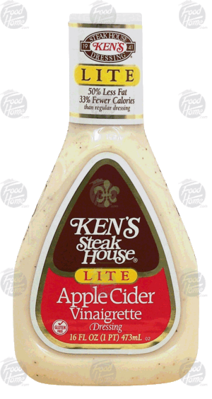 Ken's Steak House lite apple cider vinaigrette dressing 16 fluid ounce