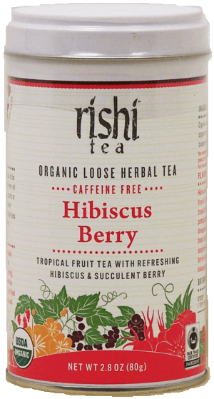 Rishi hibiscus berry flavor organic loose herbal tea 2.8 ounce