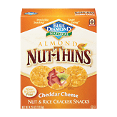 Blue Diamond Nut-Thins almond, cheddar cheese flavor almond nut & rice cracker snacks, wheat & gluten free 4.25 ounce
