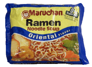 Maruchan ramen noodle soup oriental flavor add to boiling water 3 ounce