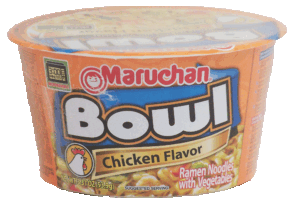 Maruchan Bowl chicken flavor, ramen noodles with vegetables 3.31 ounce