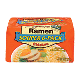 Maruchan Ramen Noodle Soup Chicken Flavor Souper 6-Pack 6 count