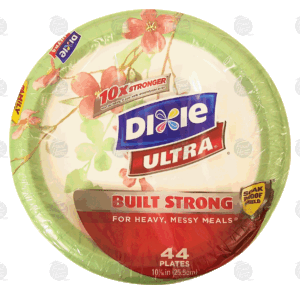 Dixie Ultra paper plates, soak proof shield, 10 1/16-in. diameter 44 count