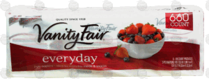 Vanity Fair everyday 2-ply napkins, 110-count packages 6 pack