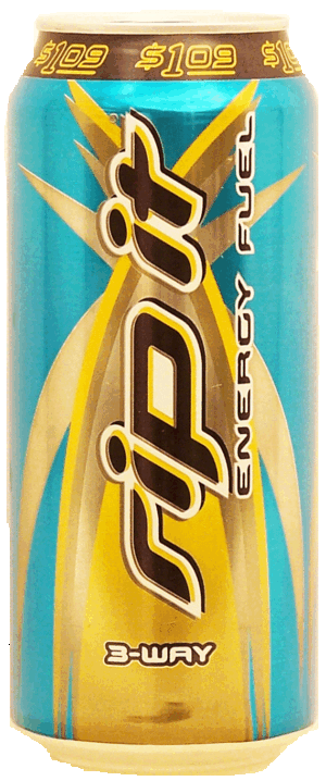 Rip It 3-Way berry mix flavored energy fuel carbonated beverage 16 fluid ounce
