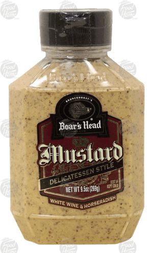 Boar's Head Delicatessen Style mustard white wine & horseradish 9.5 ounce
