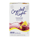 Crystal Light Soft Drink Mix On The Go Raspberry Lemonade Sugar Free 0.8 Oz 10 count
