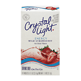 Crystal Light Energy Drink Mix On The Go Energy Wild Strawberry 1.1 Oz 10 count