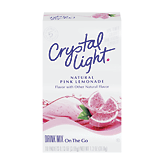 Crystal Light On The Go pink lemonade drink mix, 10-packets 1.3 ounce
