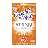 Crystal Light energy peach mango flavor drink mix, 10 packets 0.7 ounce