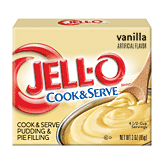 Jell-o Pudding & Pie Filling Vanilla Cook & Serve 3 ounce
