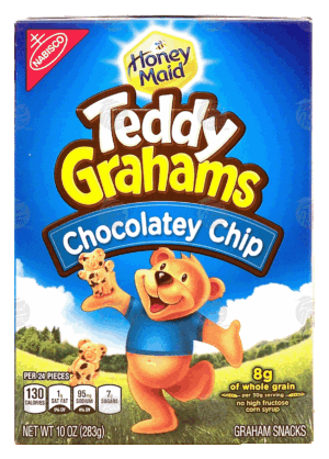 Nabisco Honey Maid teddy grahams, chocolatey chip graham snacks 10 ounce