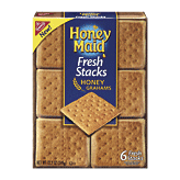 Nabisco Honey Maid Fresh Stacks; honey graham crackers, 6-fresh stacks, about 8 crackers per stack 12.2 ounce