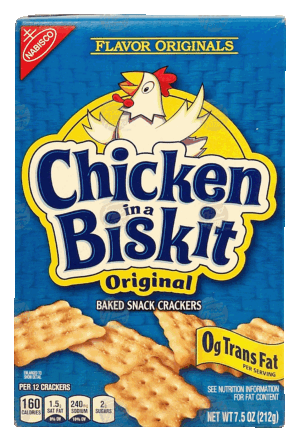 Nabisco Chicken in a Biskit original, baked snack crackers 7.5 ounce