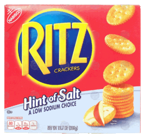 Nabisco Ritz crackers with a hint of salt 13.7 ounce