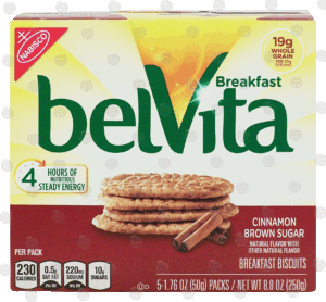 Nabisco Belvita breakfast biscuits, cinnamon brown sugar, 5 packs 8.8 ounce