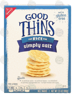 Nabisco Good Thins simply salt rice snacks 3.5 ounce
