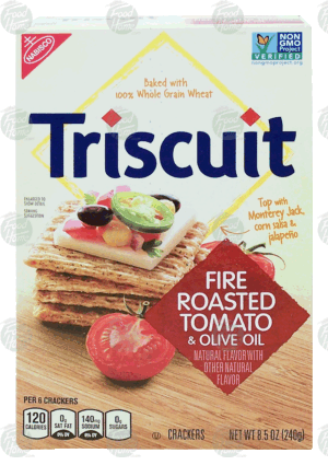 Nabisco Triscuit fire roasted tomato & olive oil flavor crackers 8.5 ounce