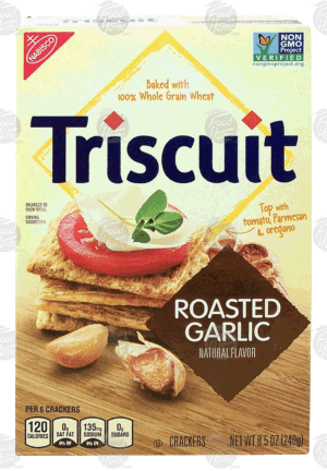 Nabisco Triscuit roasted garlic flavor crackers 8.5 ounce