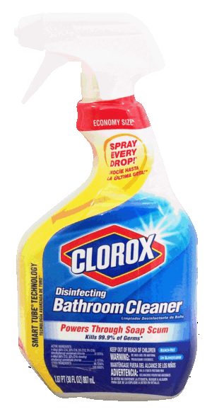 Clorox disinfecting bathroom cleaner, bleach-free 30 fluid ounce