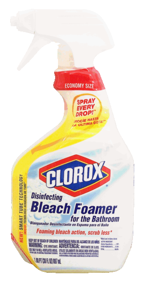 Clorox disinfecting bleach foamer for the bathroom 30 fluid ounce