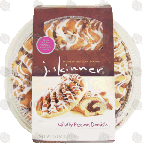 J. Skinner wildly pecan danish, made with over 100 layers of authentic danish 16 ounce