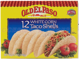 Old El Paso white corn taco shells, 12-count 4.6 ounce