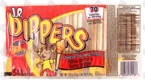 J.R. Dippers cheese dip and sticks, 5 pack 3.43 ounce