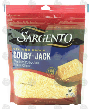 Sargento(R) Off the Block colby-jack shredded natural cheese 8 ounce
