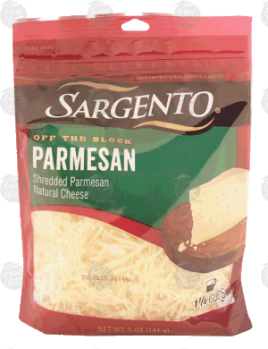 Sargento(R) Off the Block parmesan shredded natural cheese 5 ounce