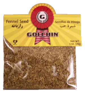 Golchin fennel seed, semillas de hinojo 1 ounce