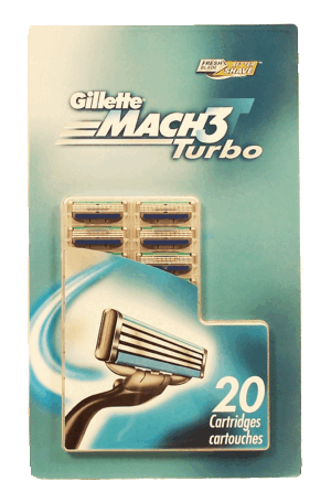 Gillette Mach 3 Turbo refill cartridges 20 count