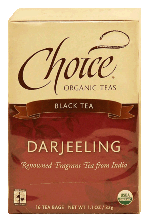 Choice darjeeling organic black tea, 16-bags 1.1 ounce