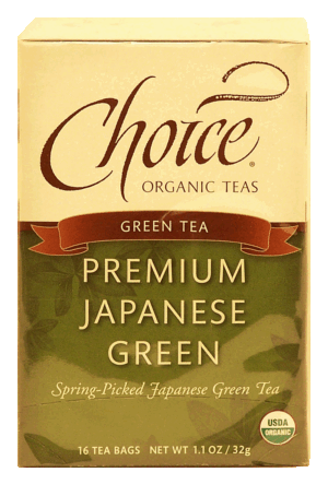 Choice japanese green organic green tea, 16-bags 1.1 ounce