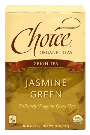 Choice jasmine green organic tea, 16-bags 0.8 ounce