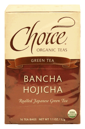 Choice bancha hojicha roasted japanese green tea, organic, 16-bags 1.1 ounce