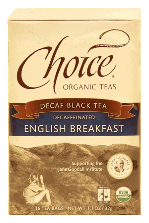 Choice English Breakfast decaffeinated black tea, 16-bags 1.1 ounce