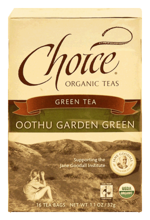 Choice oothu garden green organic tea, 16-bags 1.1 ounce
